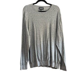 Bonobos Men’s Gray 100% Cotton  Size XXL Long Sleeve Thin Knit Pullover Sweater